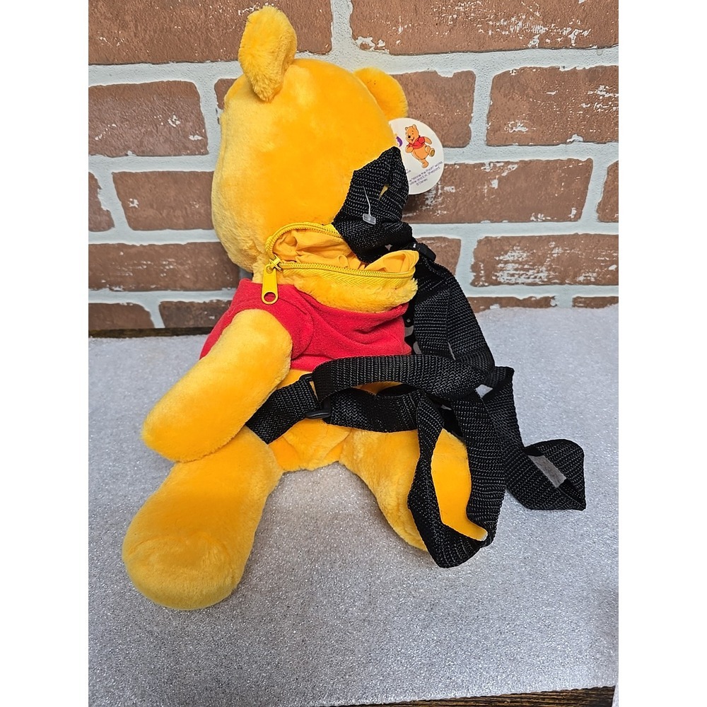 1990s Disney Plush Backpack Winnie The Pooh 15" - Picture 4 of 9